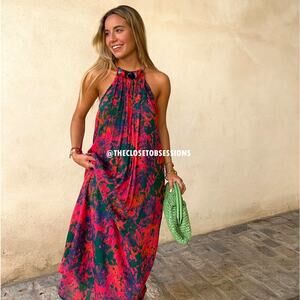 ZARA BLOGGER FAVE!!! Halter Neck Midi Dress NWT